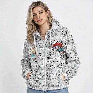 Members Only x Nickelodeon Rugrats Multi Windbreaker Jacket size L